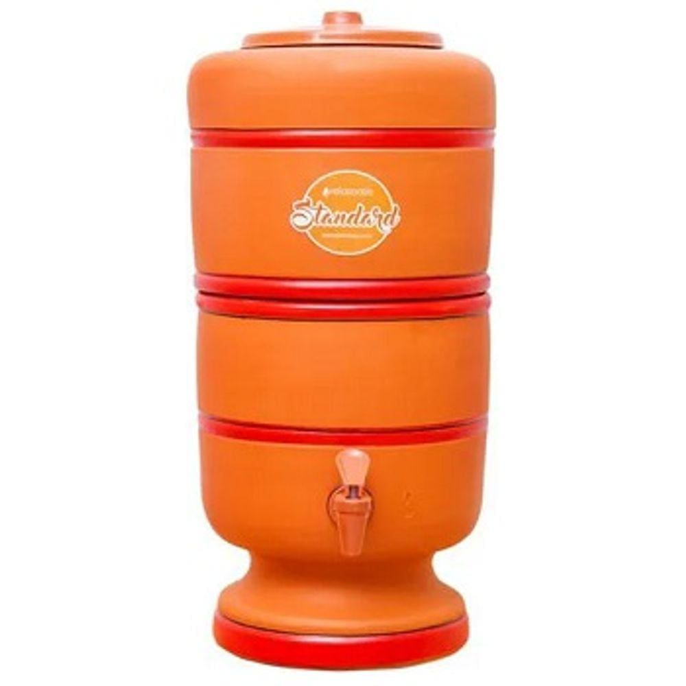 Filtro de Barro Completo de 6 Litros 0RIGINAL com Bóia, Torneira, Tampa, Vela, OASIS de Alta Qualidade.