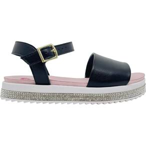 Sandália Infantil Menina Casual Dia a Dia com Strass Fechamento em Fivela Molekinha 2305.1812