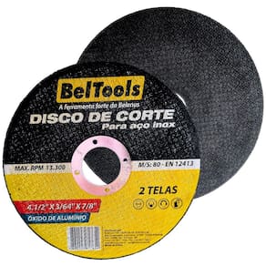 Disco Corte Fino Inox 4.1/2 X 1,0 Esmerilhadeira 50 Pçs