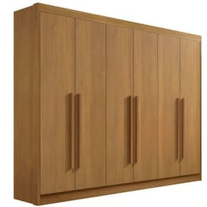 Guarda Roupa Casal 6 Portas 7 Gavetas - New Athos-Cinamomo - Móveis D`Doro
