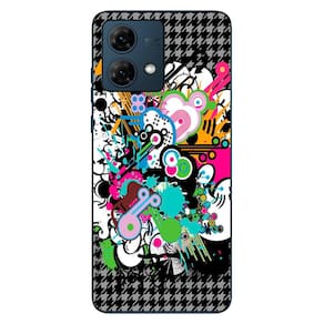 Capa Adesivo Skin022 Verso Para Motorola Moto G84