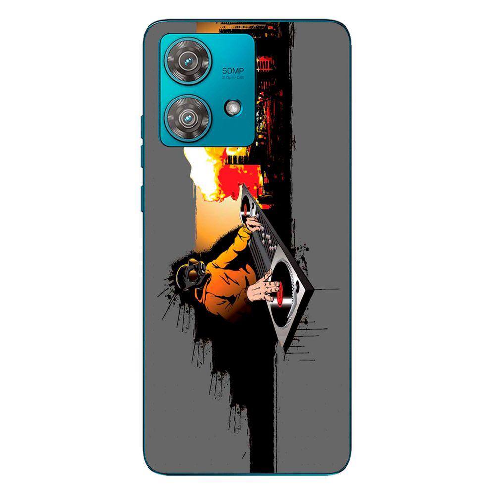 Capa Adesivo Skin264 Verso Para Motorola Edge 40 Neo