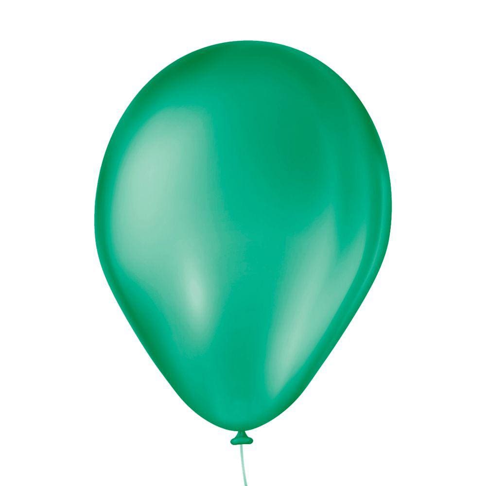 Balão São Roque Verde Folha Liso 7 Polegadas - 50 unidades