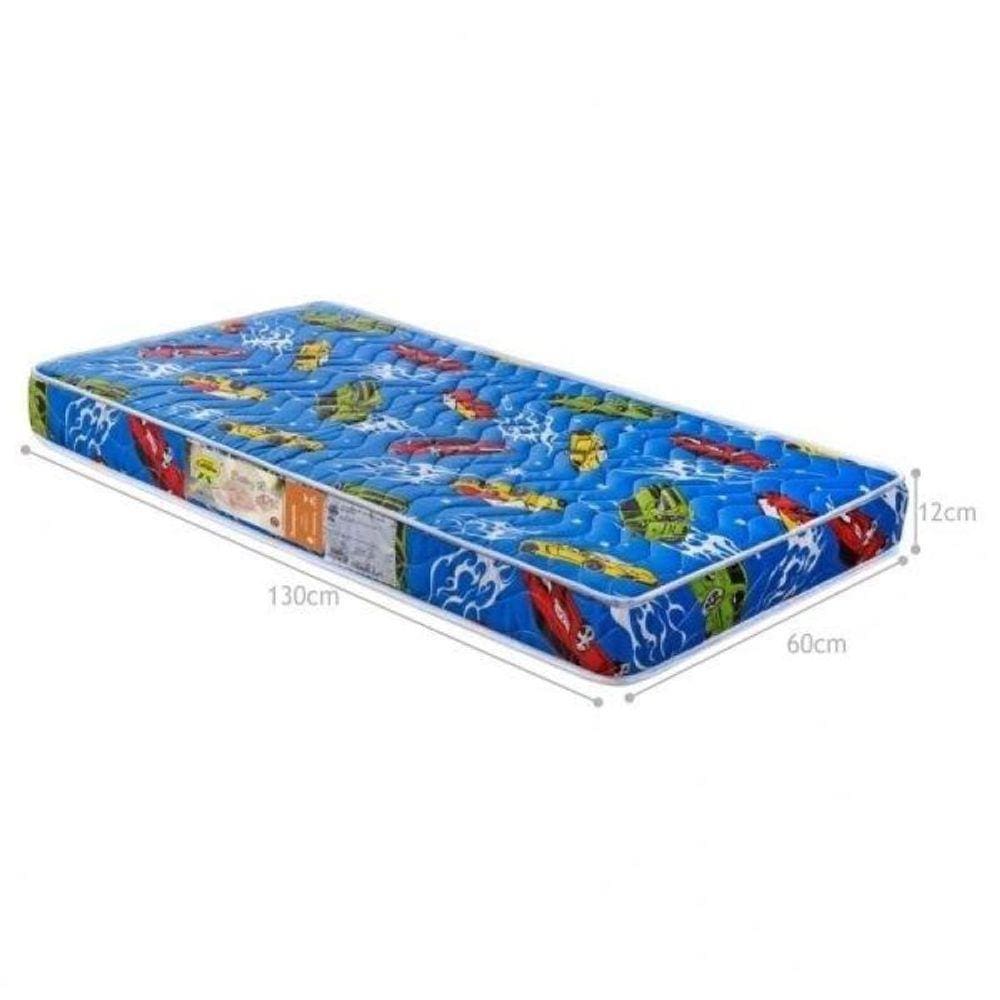 Colchão Berço 1 lado Plastificado D18 60x12x130 Carros