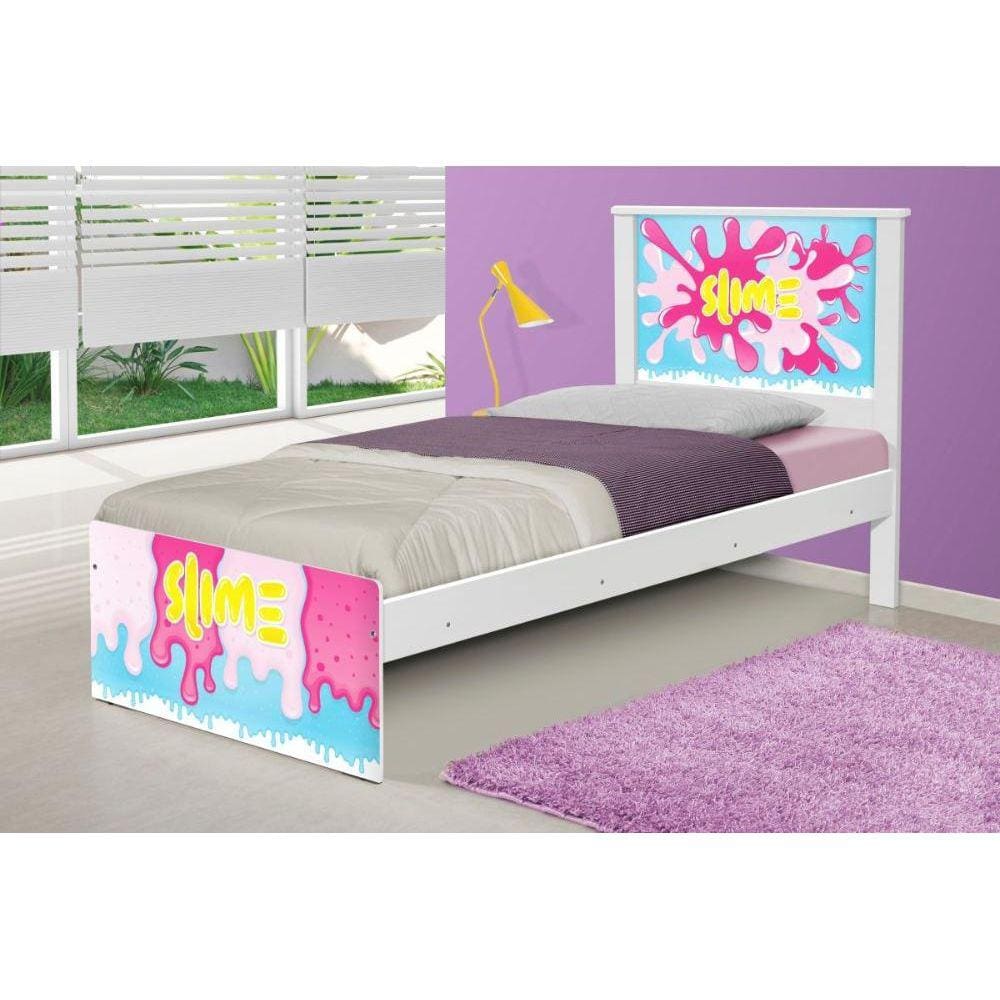 Cama Solteiro Slime Menicom Colchão