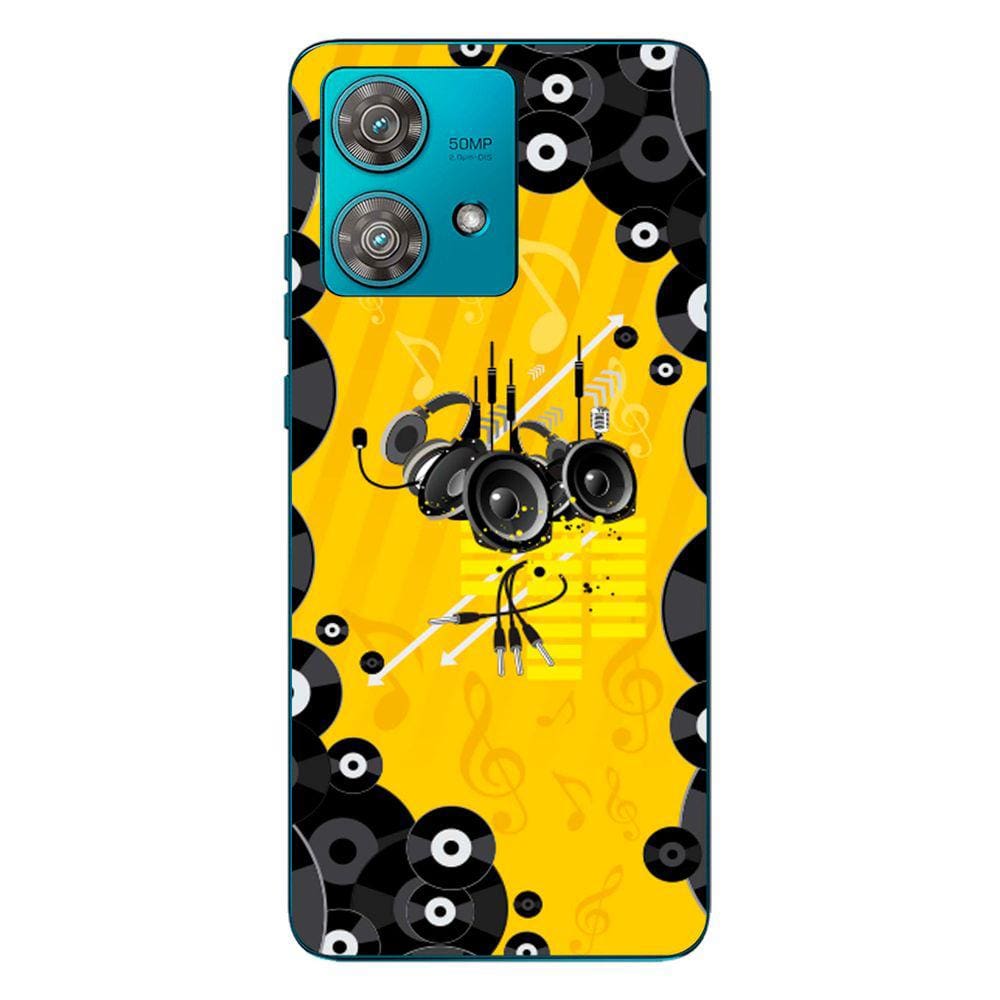 Capa Adesivo Skin354 Verso Para Motorola Edge 40 Neo