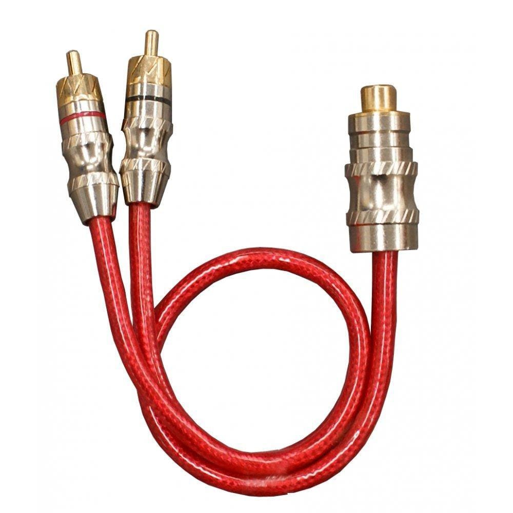 Cabo Y Mxt Rca 1 Femea 2 Macho Dupla Blindagem 1f2m