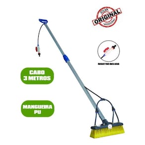 Kit Limpeza Placa Solar Vassoura Com Cabo De 3m