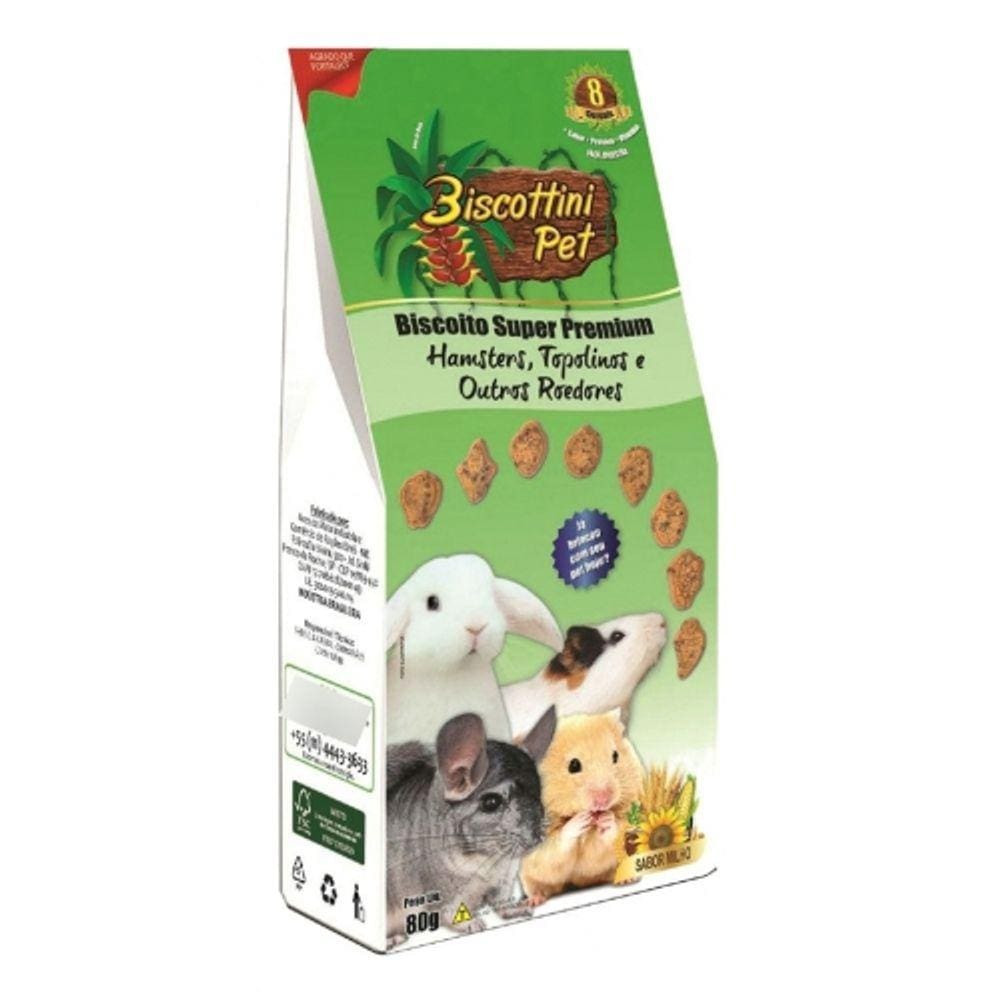 Biscoito Para Roedores 80g Aves Da Mata