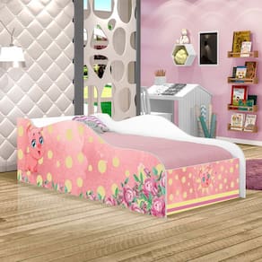 Mini Cama Fun Porquinho Pig Infantil Com Colchão