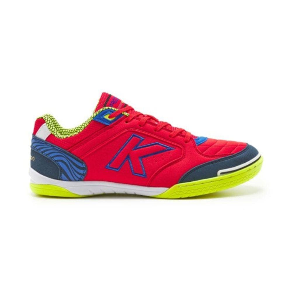 Chuteira Kelme Futsal Profissional Precision FS Vermelha Azul 9620