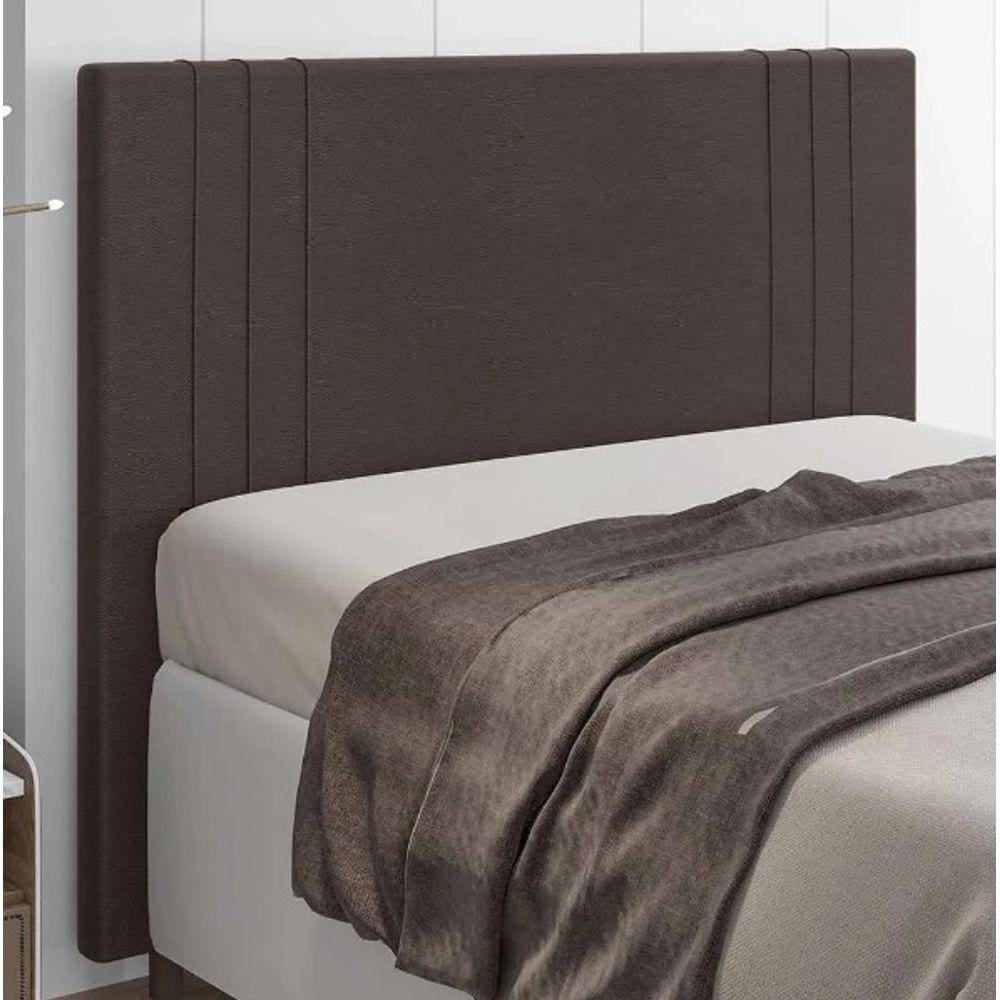 Cabeceira Box Casal 1,40cm Marrom Ferrara Italian Flex