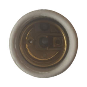 Bocal/Receptaculo De Porcelana Tipo Leve Para Lampada E-27 Kit 4Pçs