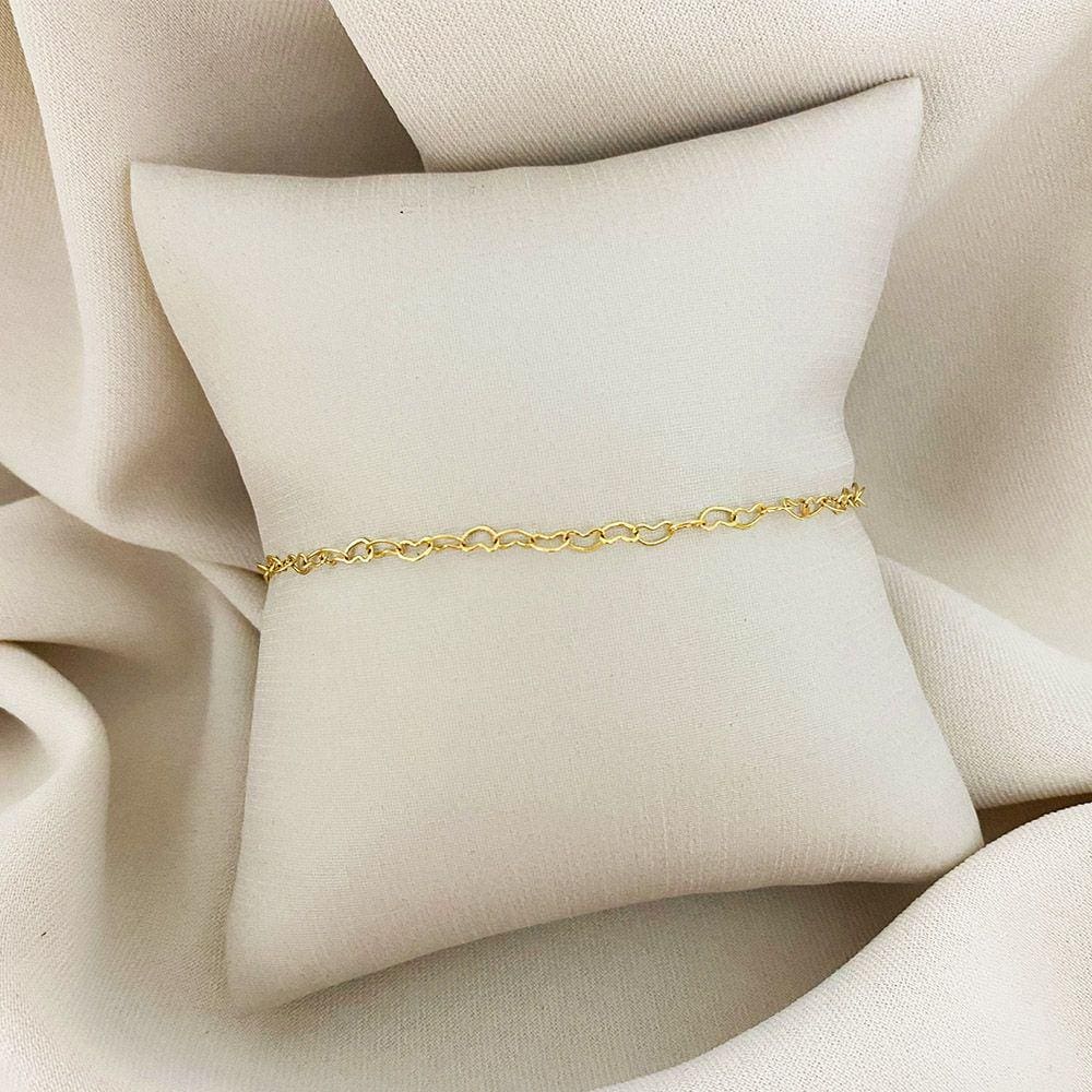 Pulseira Elo Corações