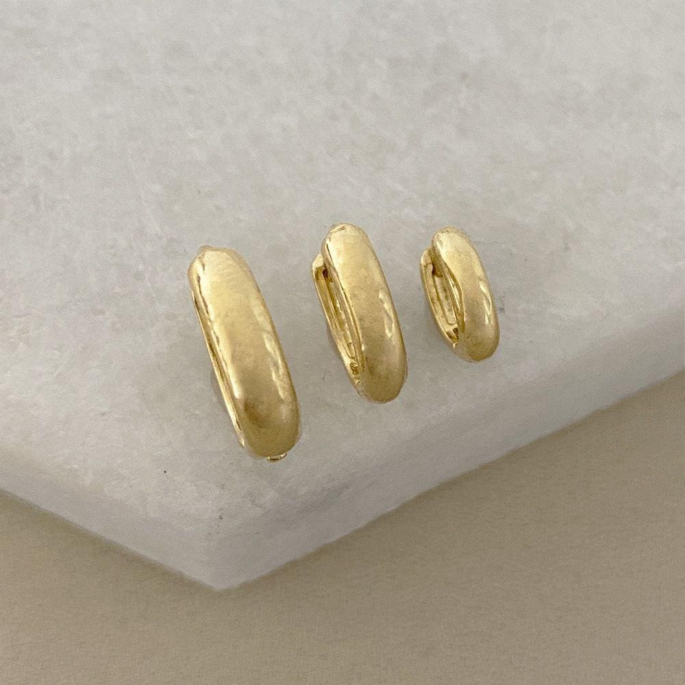 Brinco Argolinha Acabamento Arredondado