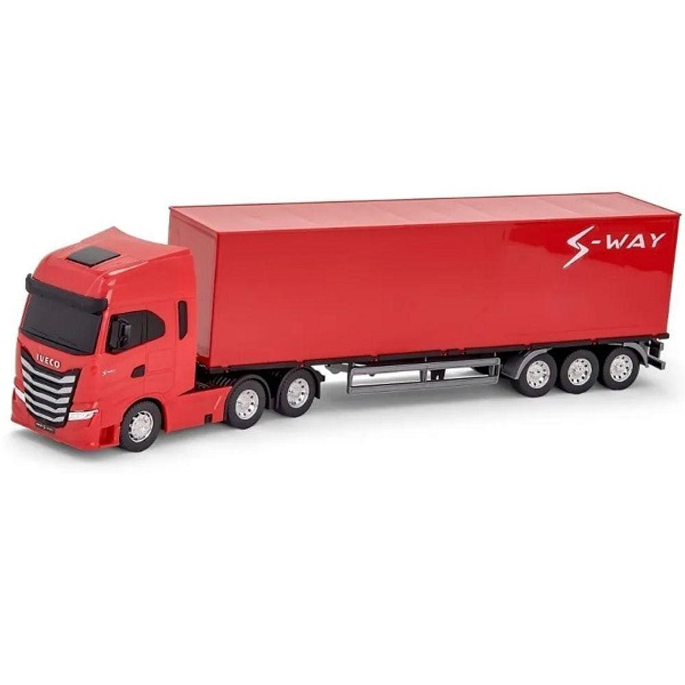 Brinquedo Caminhão Miniatura Infantil Iveco Hi Way Caçamba