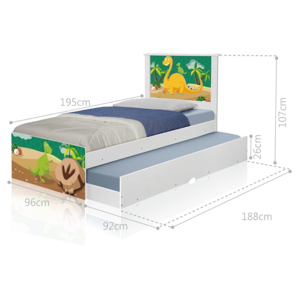 Bicama Juvenil Adesivada Dinossauro