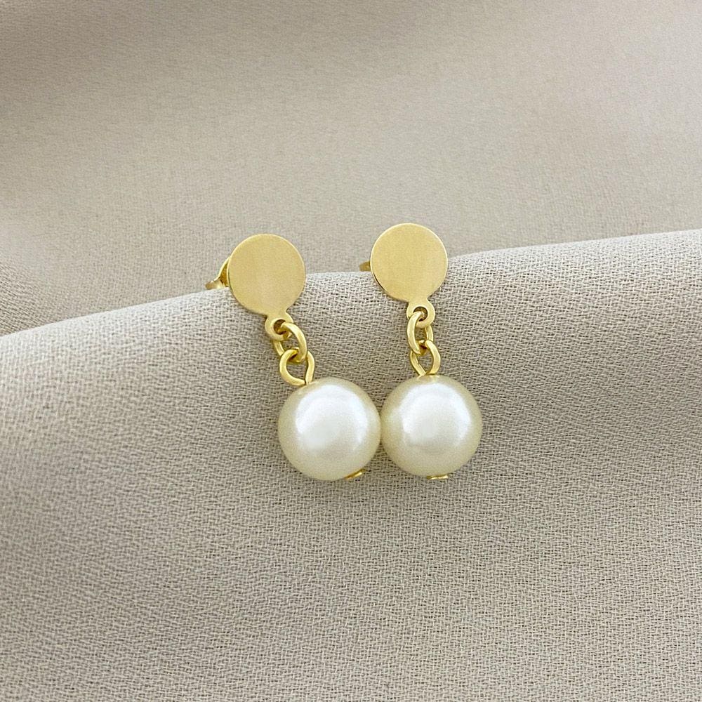 Brinco Pendurado com Pérola