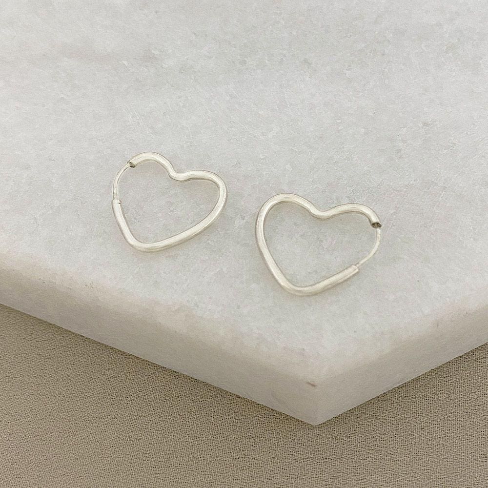 Brinco Argolinha Coração P