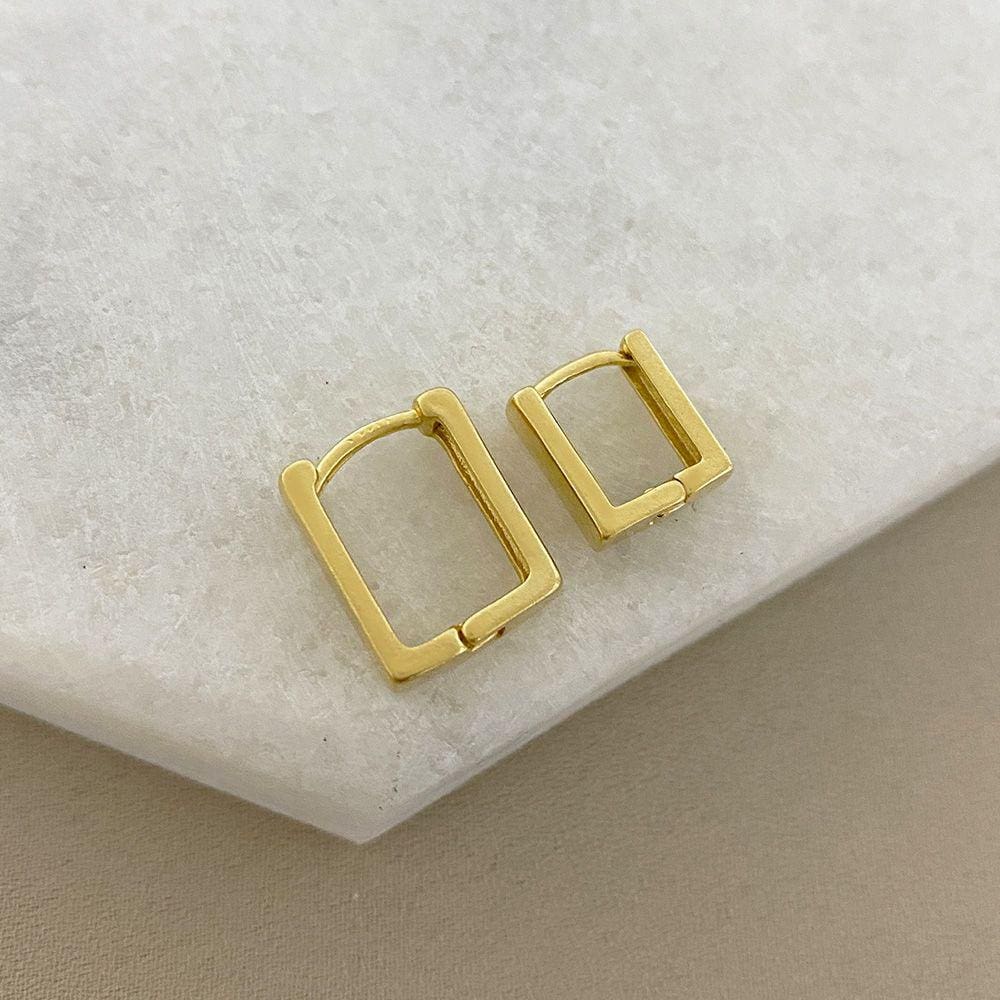 Brinco Argolinha Quadrada