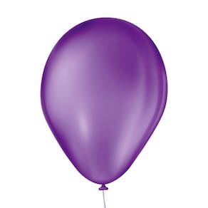 Balão São Roque Roxo Uva Liso 7 Polegadas - 50 unidades