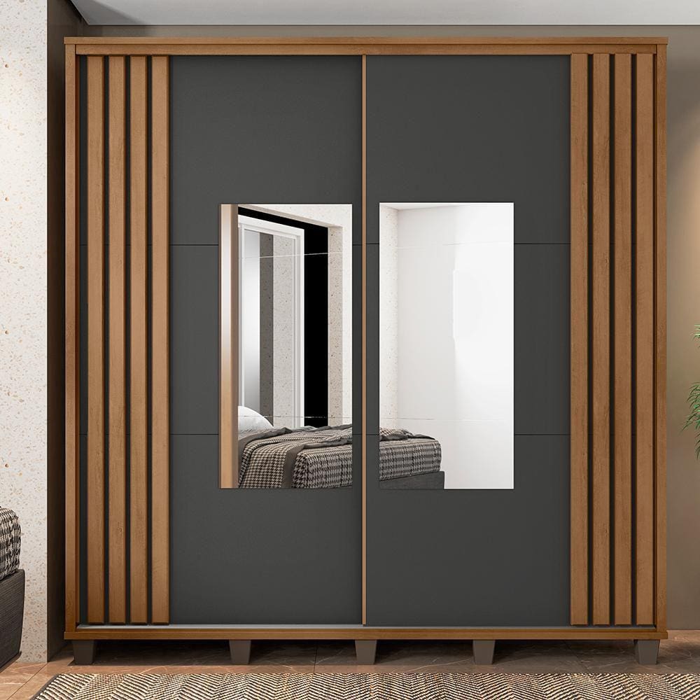 Roupeiro 2 Portas Ancona com Espelho