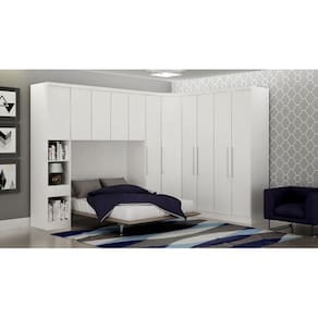 Modulado Completo Casal 6 Portas 6 Gavetas - Linea-Branco - Móveis Novo Horizonte