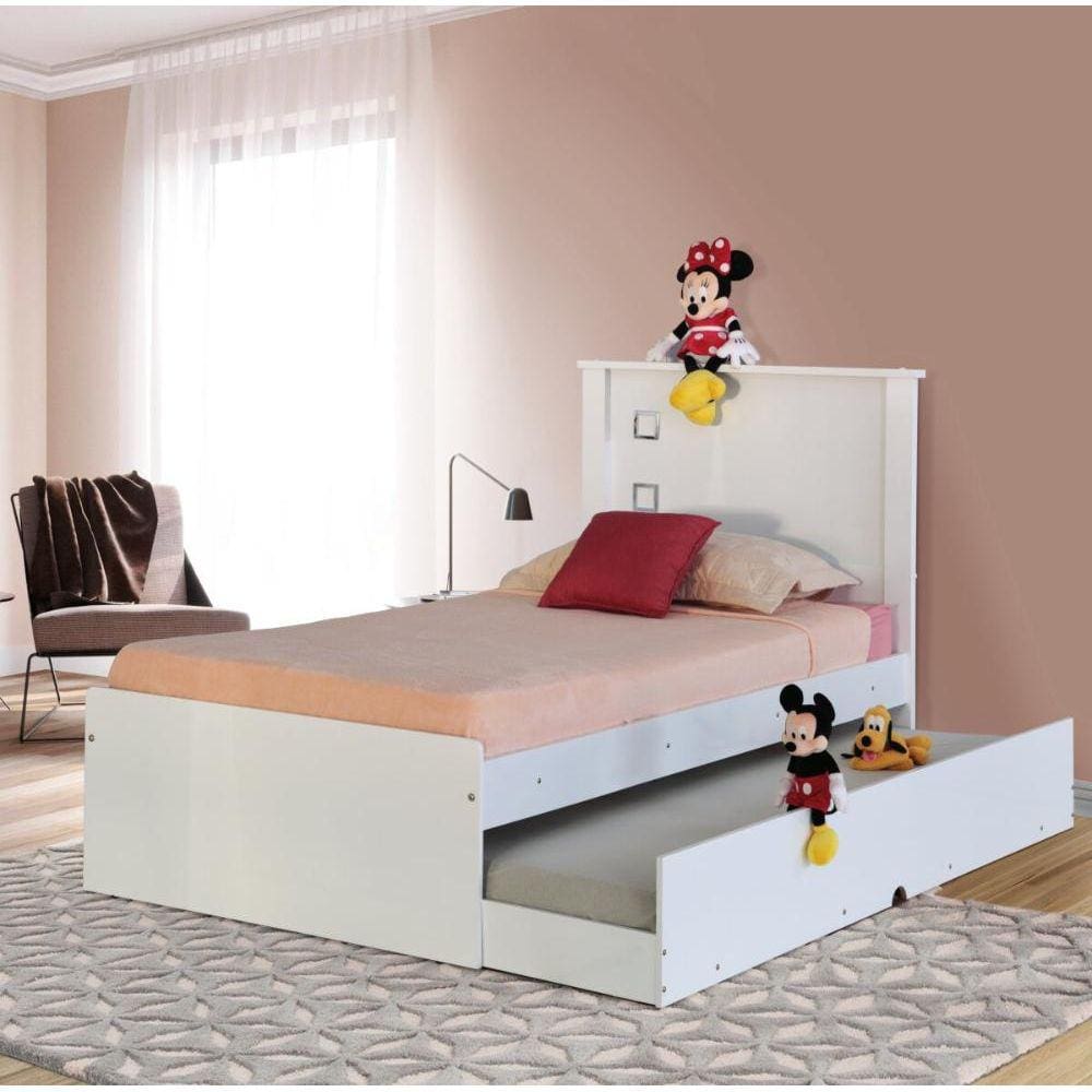 Cama Solteiro Alicantecom Auxiliar