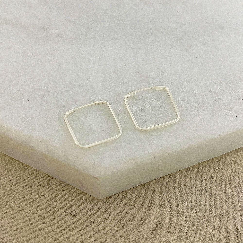 Brinco Argolinha Quadrada