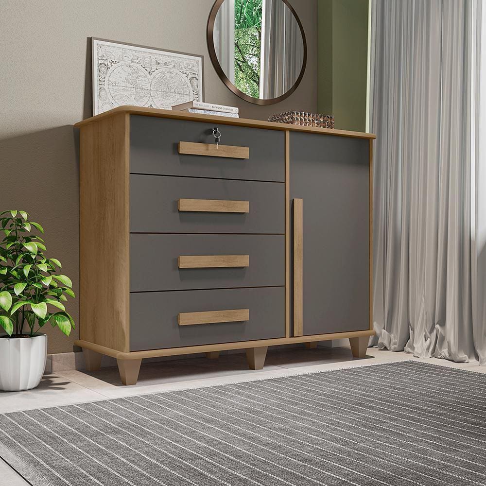 Cômoda com 4 Gavetas Lyon