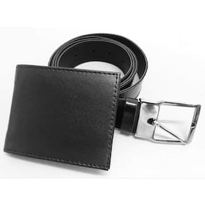 Carteira Masculina Clássica Minimalista + Cinto Casual