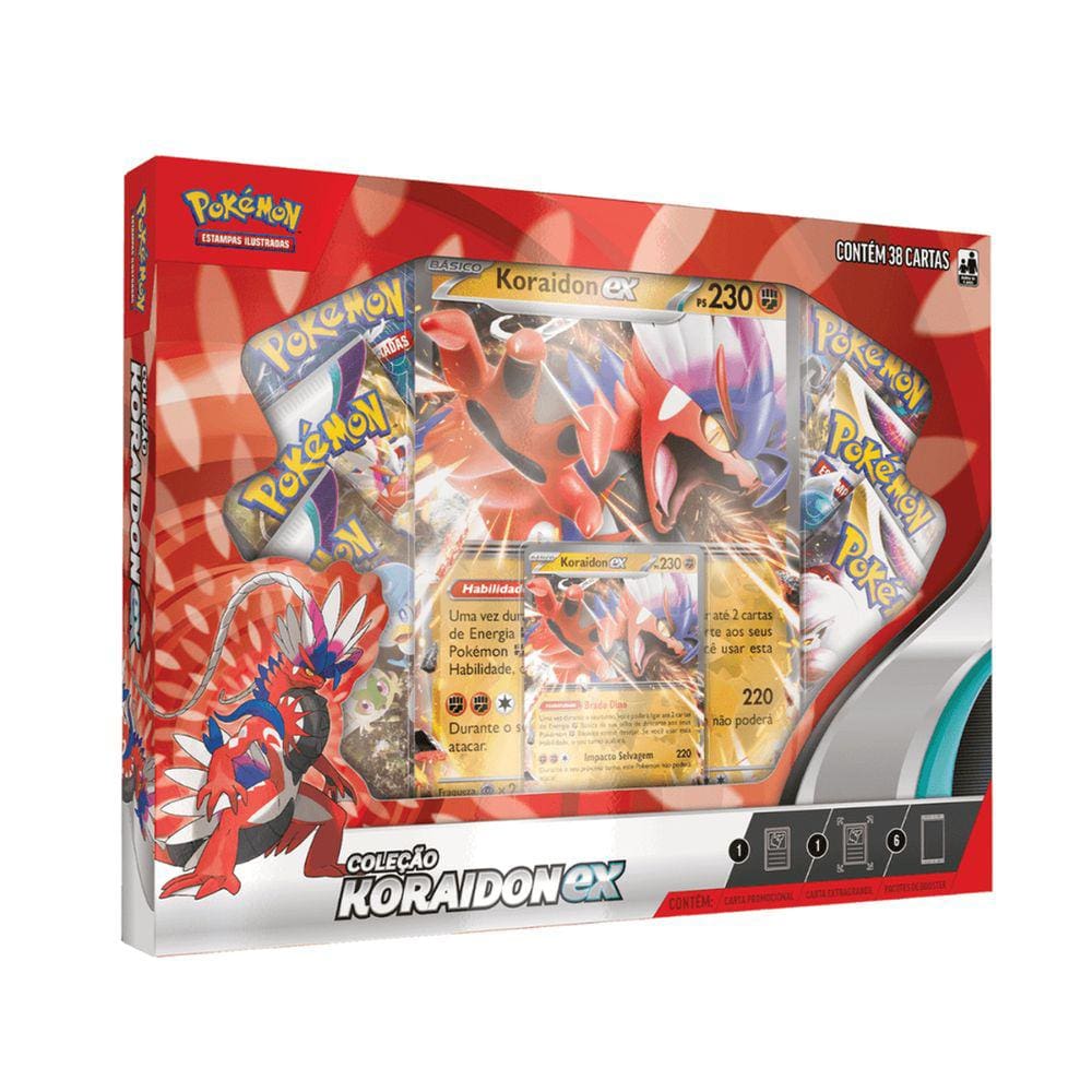 Jogo de Cartas - Box Pokémon - Lendas de Paldea Koraidon - Copag