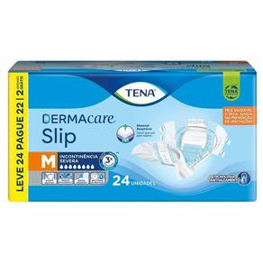 Fralda Descartável Adulto Tena | Slip Dermacare Tamanho M - 3 Pacotes com 24 Tiras