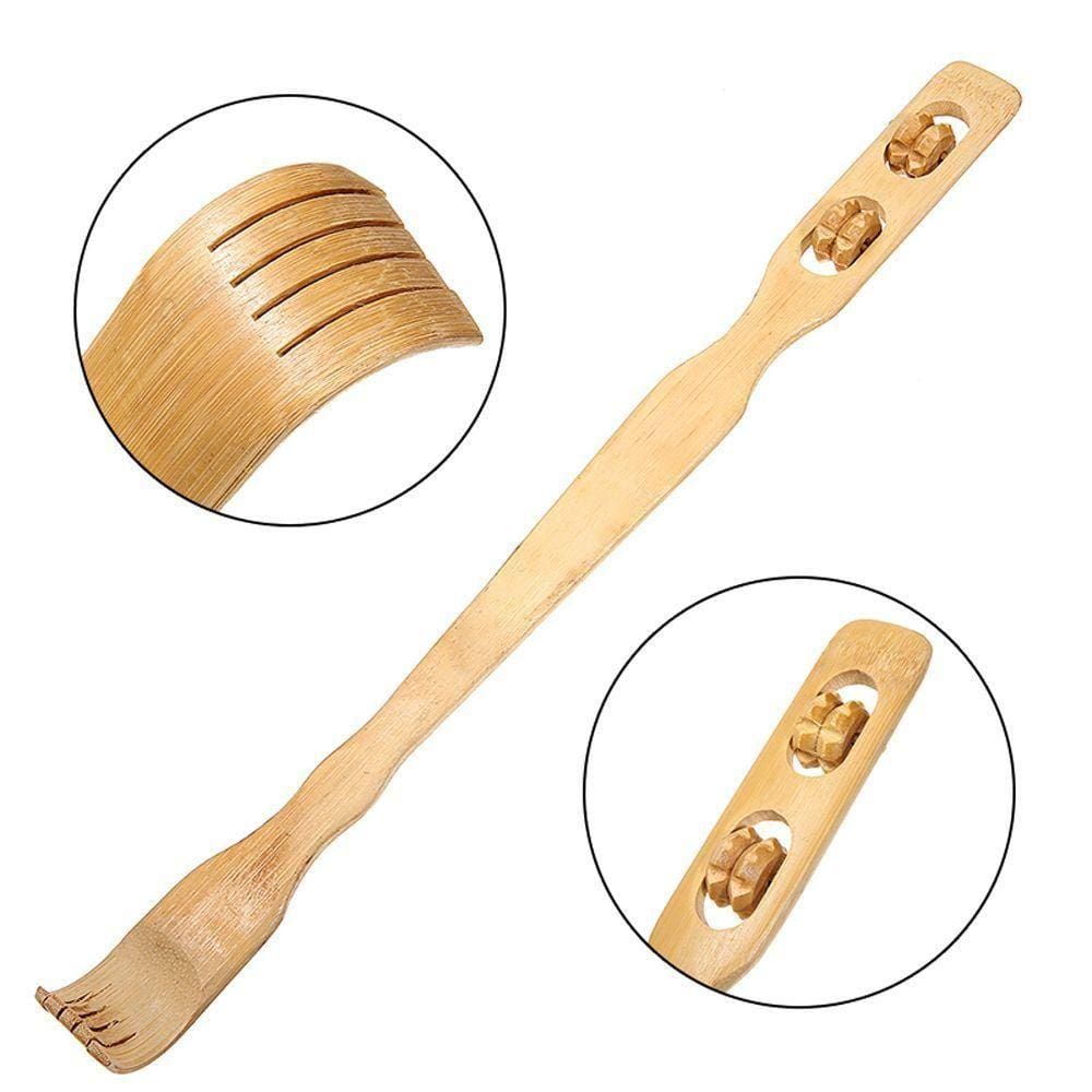 Coçador Dk Massageador Corporal Manual Madeira Maderoterapia 2 Em 1 Anti Stress Gênero:unissex