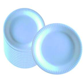 Prato de Isopor Térmico Raso 23cm c/100 - Branco