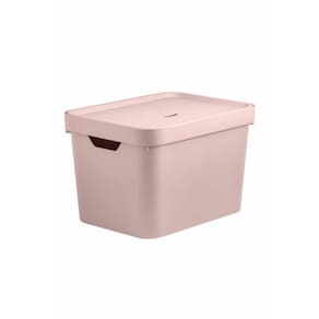 Caixa Organizadora Cube 18 Litros Com Tampa 36 x 27 x 24,5cm