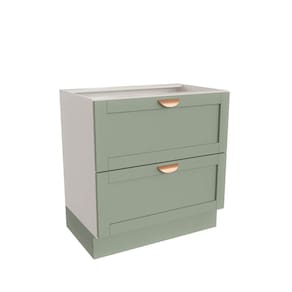 Balcão 2 Gavetões 80cm sem Tampo Arizona Cabecasa Madeiramadeira Branco/Menta