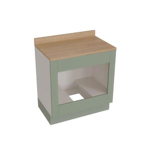 Balcão para Forno de Embutir 80cm Arizona Cabecasa Madeiramadeira Branco/Menta