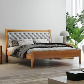 Cama Casal Queen Estofada 1,60m - Vivare - Josandro Móveis