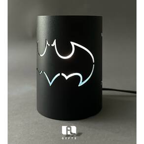 Luminária de Aço 10x14 Preto Lixa 127/220 Batman