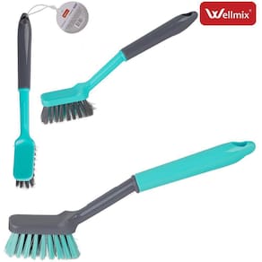 Escova Multiuso Retangular 25x3cm - Verde e Cinza