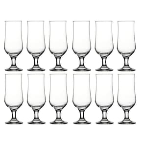 Conjunto 12 Taças Vidro Cerveja 385ml Transparente G4U