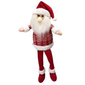 Boneco Pelucia Pernas Mole Xadrez / Vm 40Cm