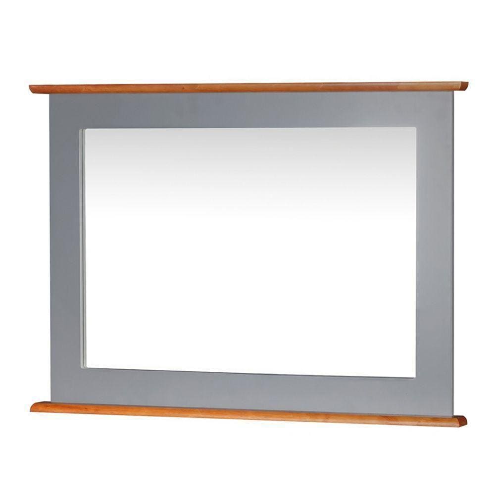 Moldura Retangular Para Banheiro Com Espelho Dália - M53060-80 Cor Laca - Cinza