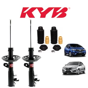 Par Amortecedor Dianteiro Kayaba Honda Fit 2015 + Kit Batente