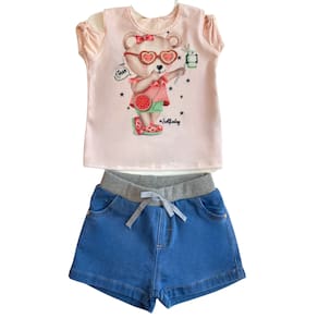 Conjunto Infantil Kukie Rosa Melancia 29754