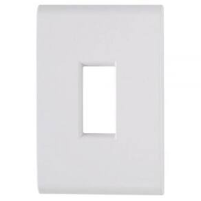 Placa+Suporte 4X2 1 Posto Vertical Liz Branca Tramontina