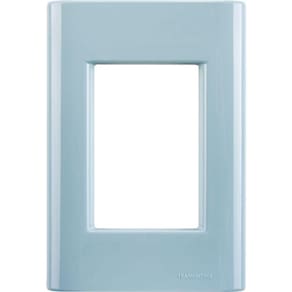 Placa 3 Postos 4X2 Giz Azul Jeans Tramontina