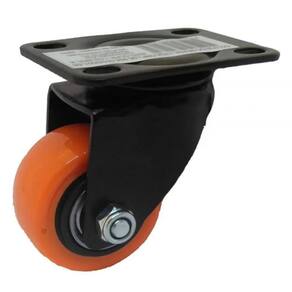ROD.GIRA COM PLACA.158 PRETO com LARANJA 60X43 RODA BP
