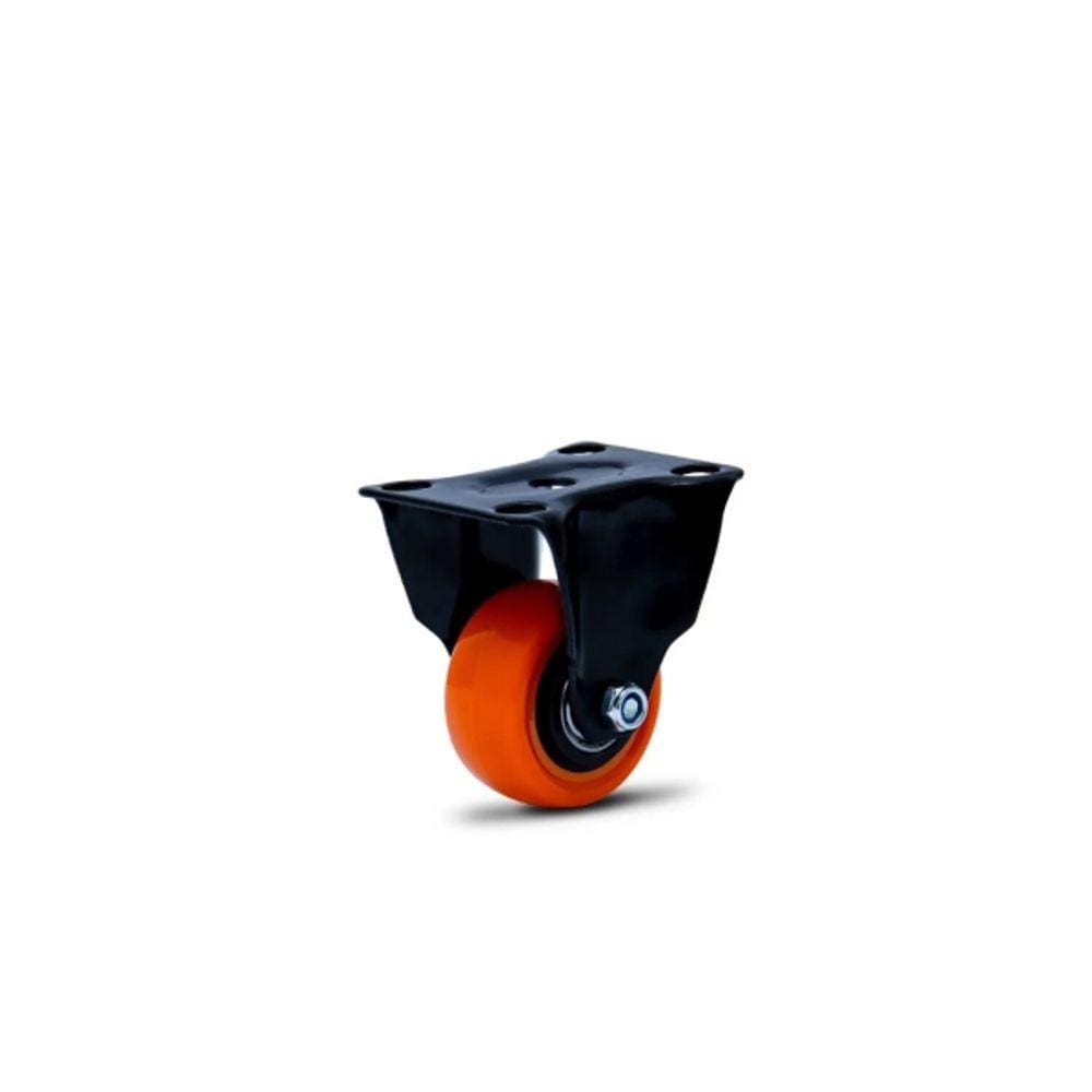 ROD.FIXO com PLACA 158 PRETO com LARANJA